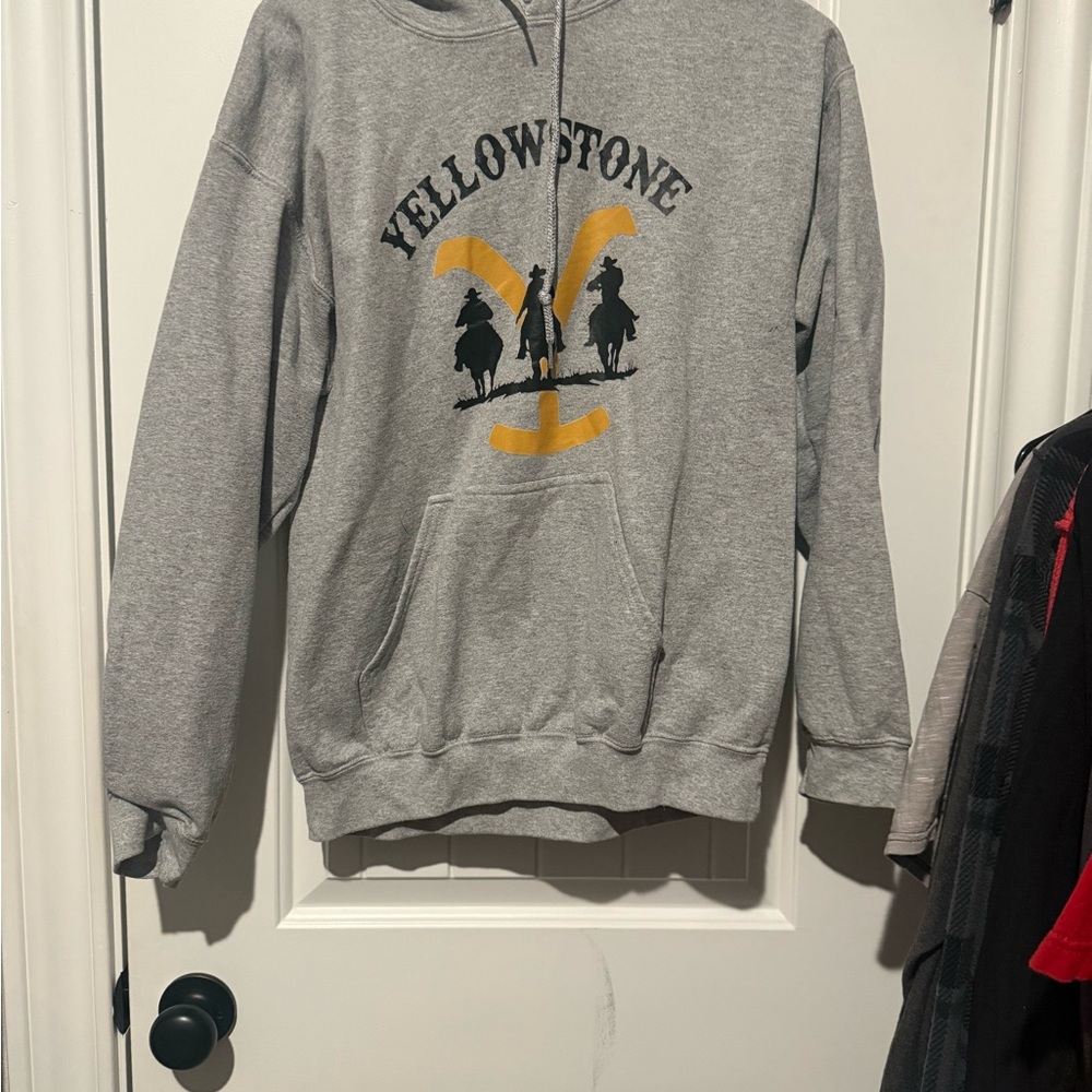 Gray Graphic Hoodie